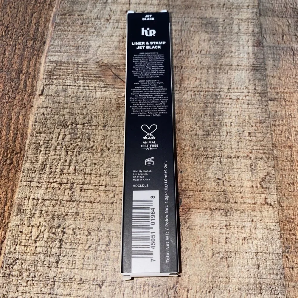 HIPDOT Liner And Stamp Jet Black Eyeliner Wing NIB.